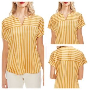 Vince Camuto Striped Dolman Top 1X NWT Amber Sun